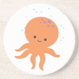 Cute Octopus Cartoon Coaster