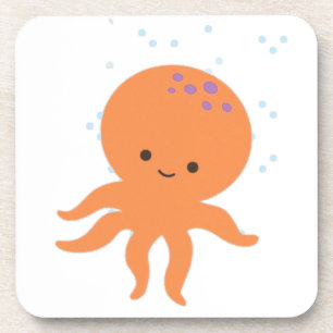 Cute Octopus Cartoon Coaster