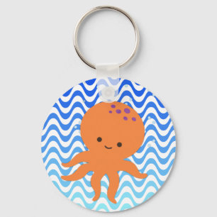 Cute Octopus Cartoon Key Ring