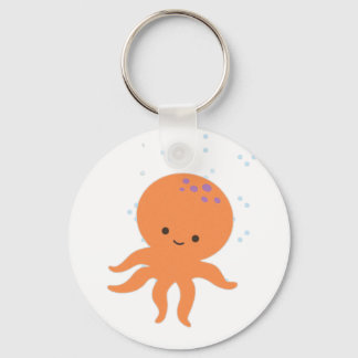 Cute Octopus Cartoon Key Ring