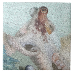 Cute Octopus Ceramic Tile