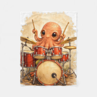Cute Octopus Drum Blanket – Kawaii Animal