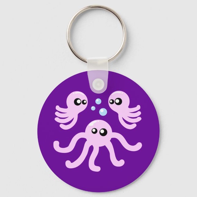 Cute Octopus Key Ring (Front)