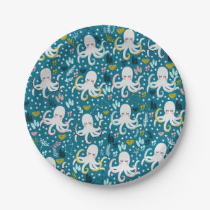 Cute Octopus Paper Plates