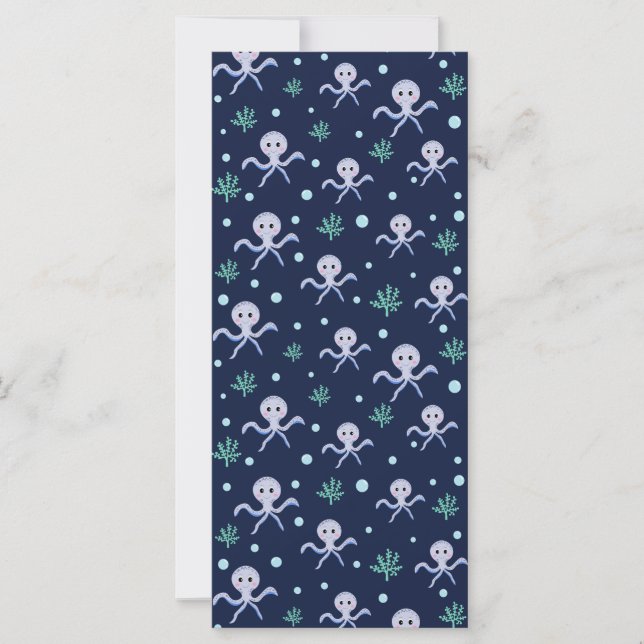 Cute Octopus Pattern Card (Front)