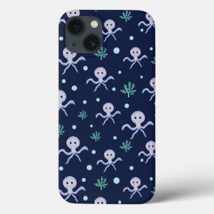 Cute Octopus Pattern iPhone 13 Case