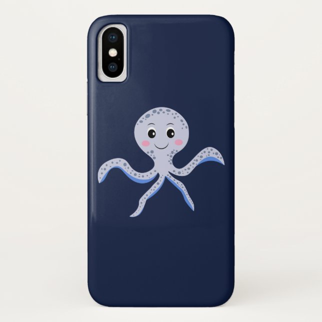 Cute Octopus Pattern Case-Mate iPhone Case (Back)