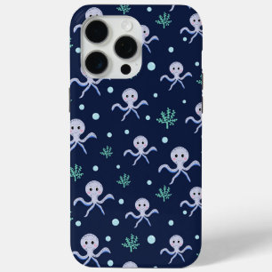 Cute Octopus Pattern iPhone 15 Pro Max Case