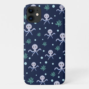 Cute Octopus Pattern iPhone 11 Case
