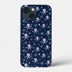 Cute Octopus Pattern iPhone 13 Mini Case