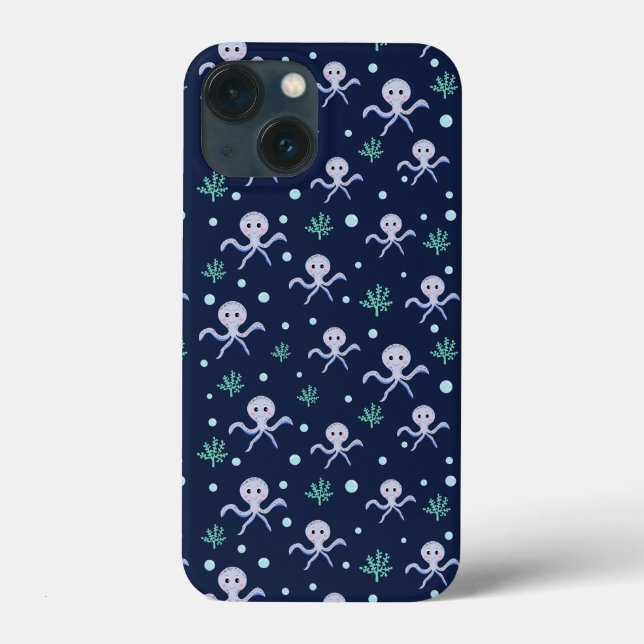 Cute Octopus Pattern Case-Mate iPhone Case (Back)