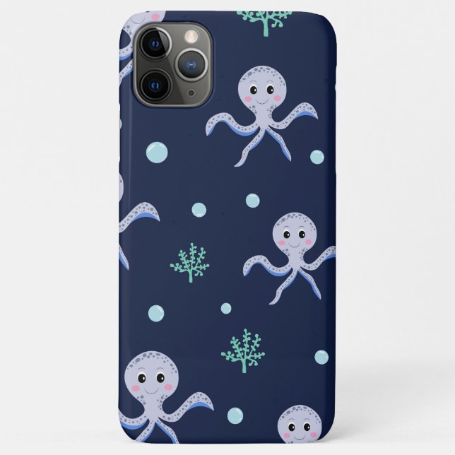 Cute Octopus Pattern Case-Mate iPhone Case (Back)