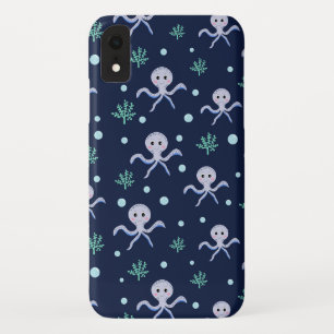 Cute Octopus Pattern iPhone XR Case