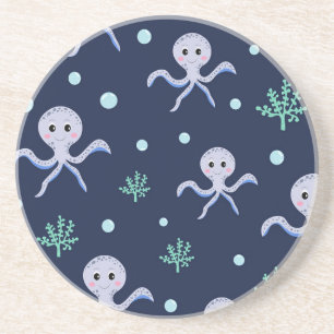 Cute Octopus Pattern Coaster