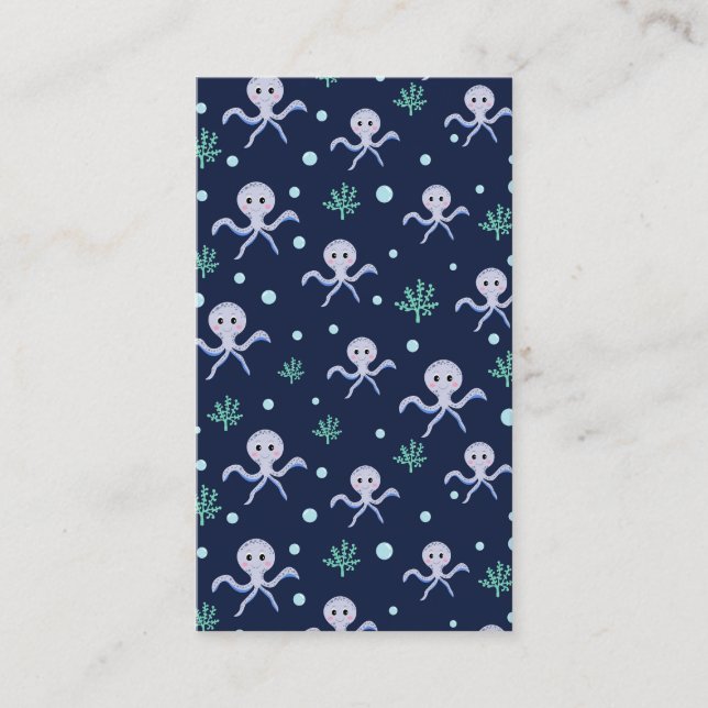 Cute Octopus Pattern Discount Card (Front)