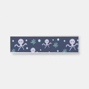 Cute Octopus Pattern Door Sign