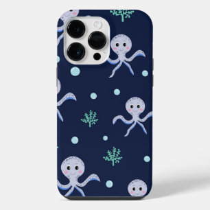Cute Octopus Pattern iPhone 14 Pro Max Case