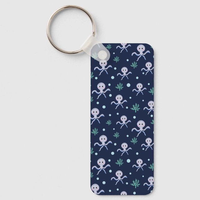 Cute Octopus Pattern Key Ring (Front)