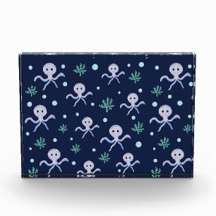 Cute Octopus Pattern Photo Block