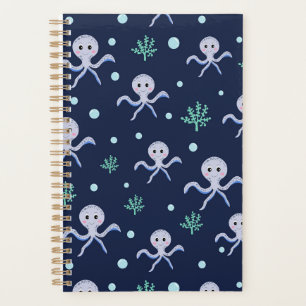 Cute Octopus Pattern Planner