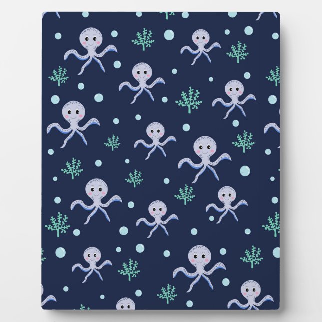 Cute Octopus Pattern Plaque (Front)