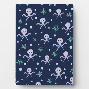 Cute Octopus Pattern Plaque