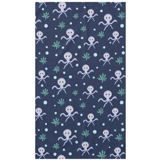 Cute Octopus Pattern Tablecloth (Front)