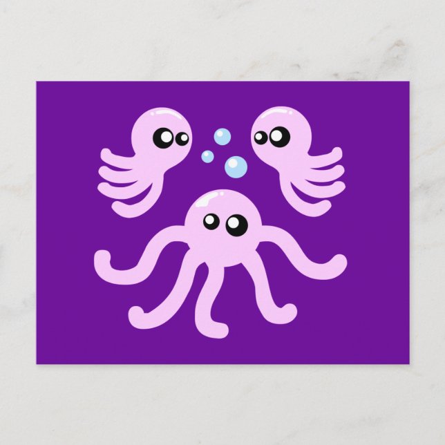 Cute Octopus Postcard (Front)
