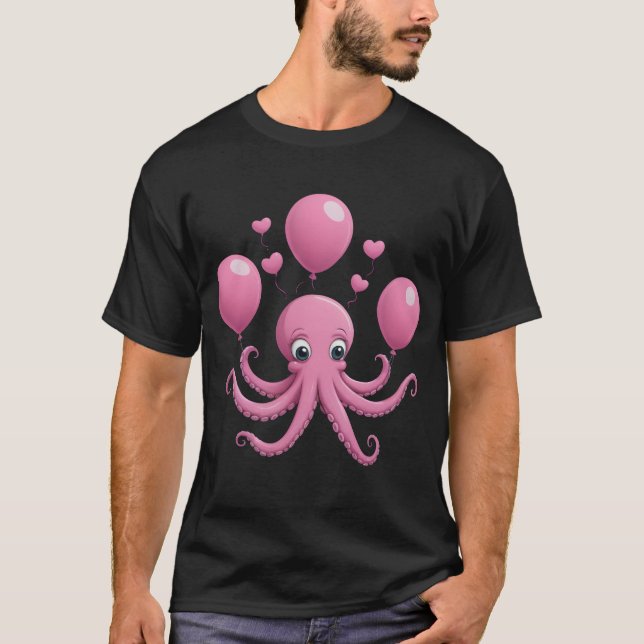 Cute octopus  T-Shirt (Front)