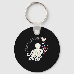 Cute Octopus, You Octo My Heart, Valentine  Key Ring