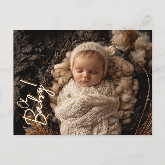 Cute Oh Baby! Neutral postcard (Front)