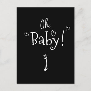 Cute Oh Baby Pregnant and Pregnancy Postcard