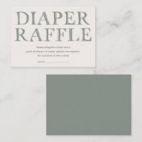 Cute Oh Boy Green Dots Minimal Diaper Raffle
