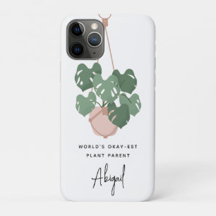 Cute Okay Plant Parent Personalised iPhone 11 Pro Case