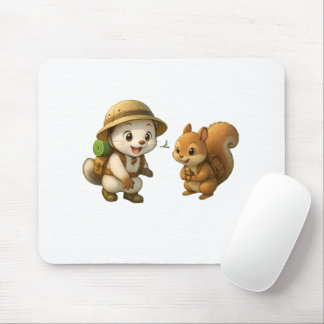 Cute Okojo and Squirrel – Okojo and Friends Mouse Pad