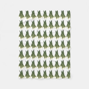 Cute Okra Fleece Blanket