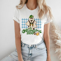 Cute Oktoberfest Ghost Spooky Season Halloween T-S