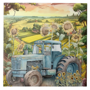 cute Old Country truck Ceramic Tile
