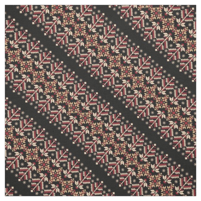 Cute old ukrainian stripes patterns fabric (Swatch)