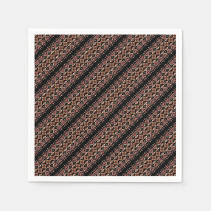 Cute old ukrainian stripes patterns napkin