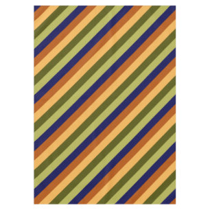Cute Olive Sage Navy Stripes Medium Tablecloth