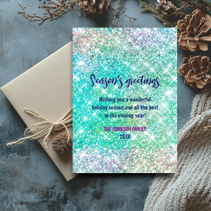 Cute ombre green glitter Christmas new year