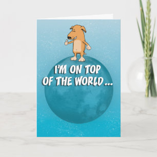 Cute On Top of the World Thank You Card