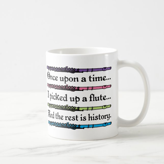 Cute Once Upon A Time Flute Coffee Mug (Right)