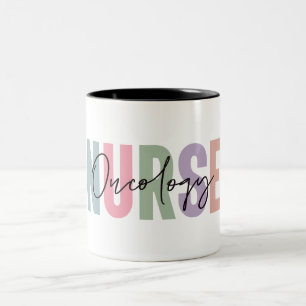 Cute Oncology Nurse Two-Tone Coffee Mug