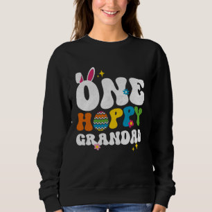 Cute One Hoppy Grandad Bunny Easter Day Egg Bunny Sweatshirt