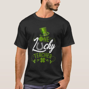 Cute One Lucky Teacher St. Patrick's Day Teachers T-Shirt