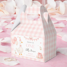 Cute One Silly Goose Pink Bow Girl 1st Birthday