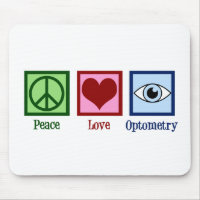 Cute Optometrist Peace Love Optometry