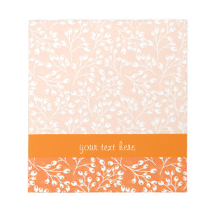 Cute orange and white autumn berries notepad
